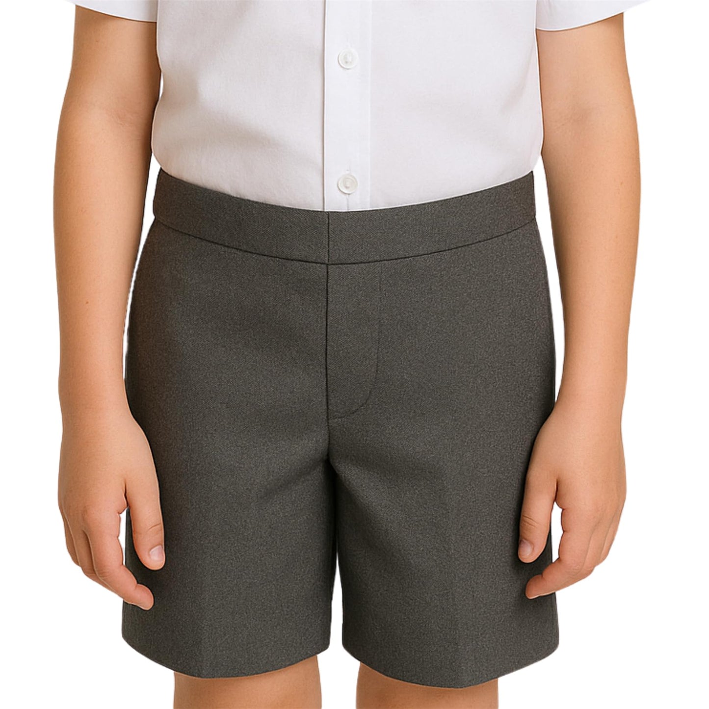 Boys Elastic Waist School Shorts