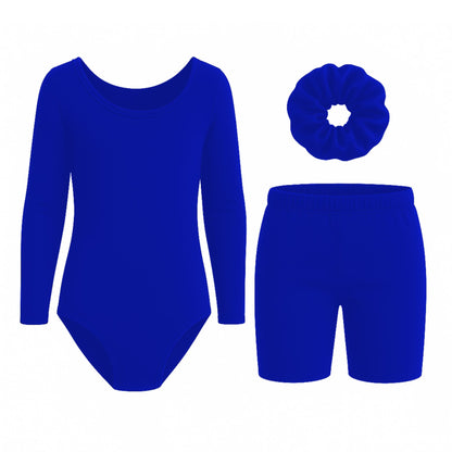 Long Sleeve Bodysuit and shorts Set