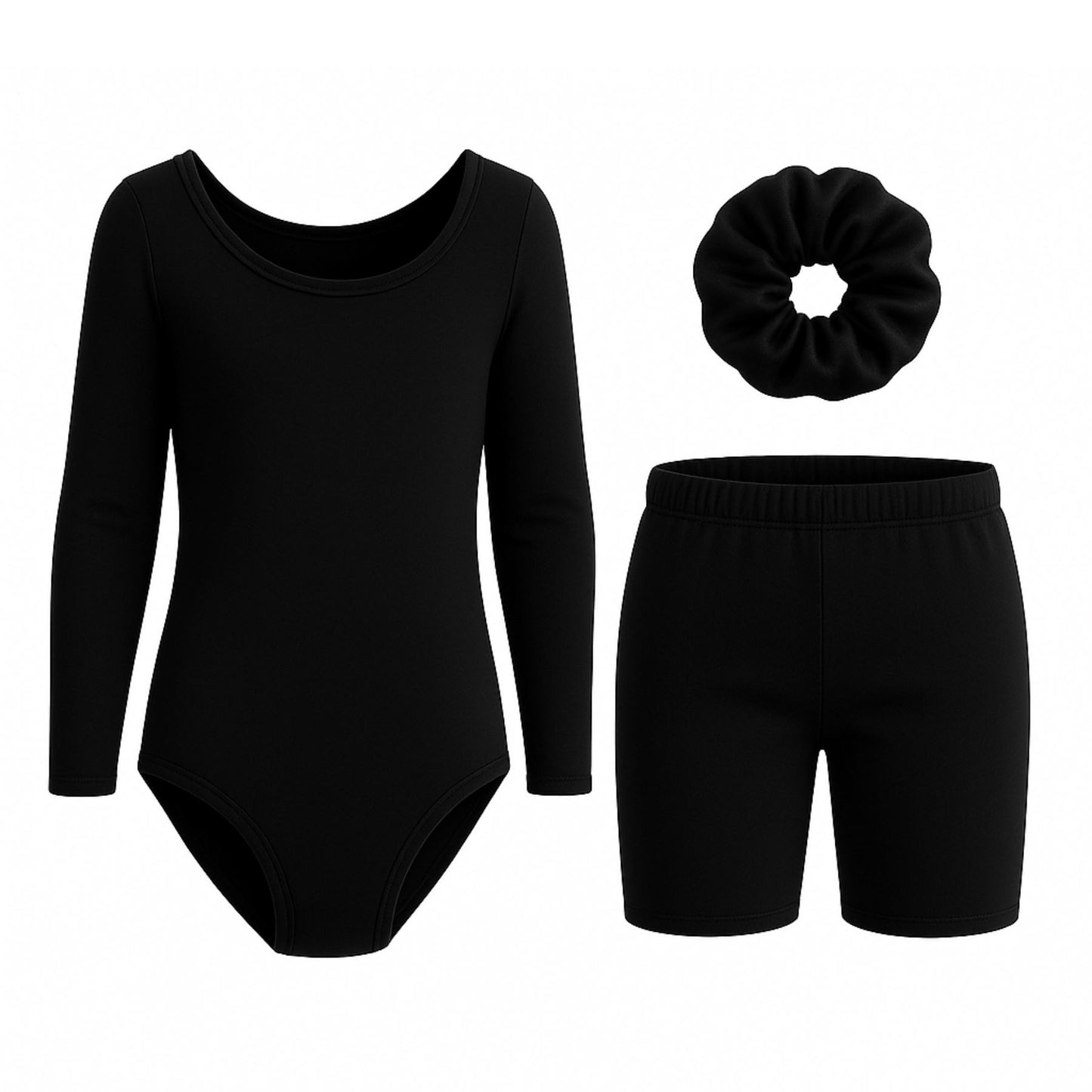 Long Sleeve Bodysuit and shorts Set