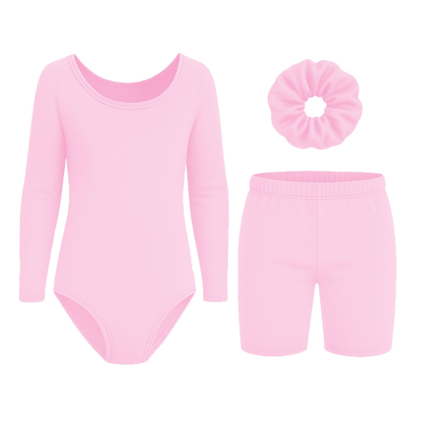 Long Sleeve Bodysuit and shorts Set