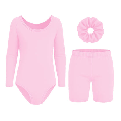 Long Sleeve Bodysuit and shorts Set