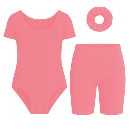 Short Sleeve Leotard Set