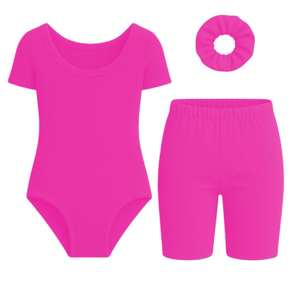 Short Sleeve Leotard Set