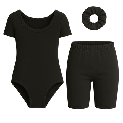 Short Sleeve Leotard Set