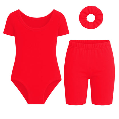 Short Sleeve Leotard Set