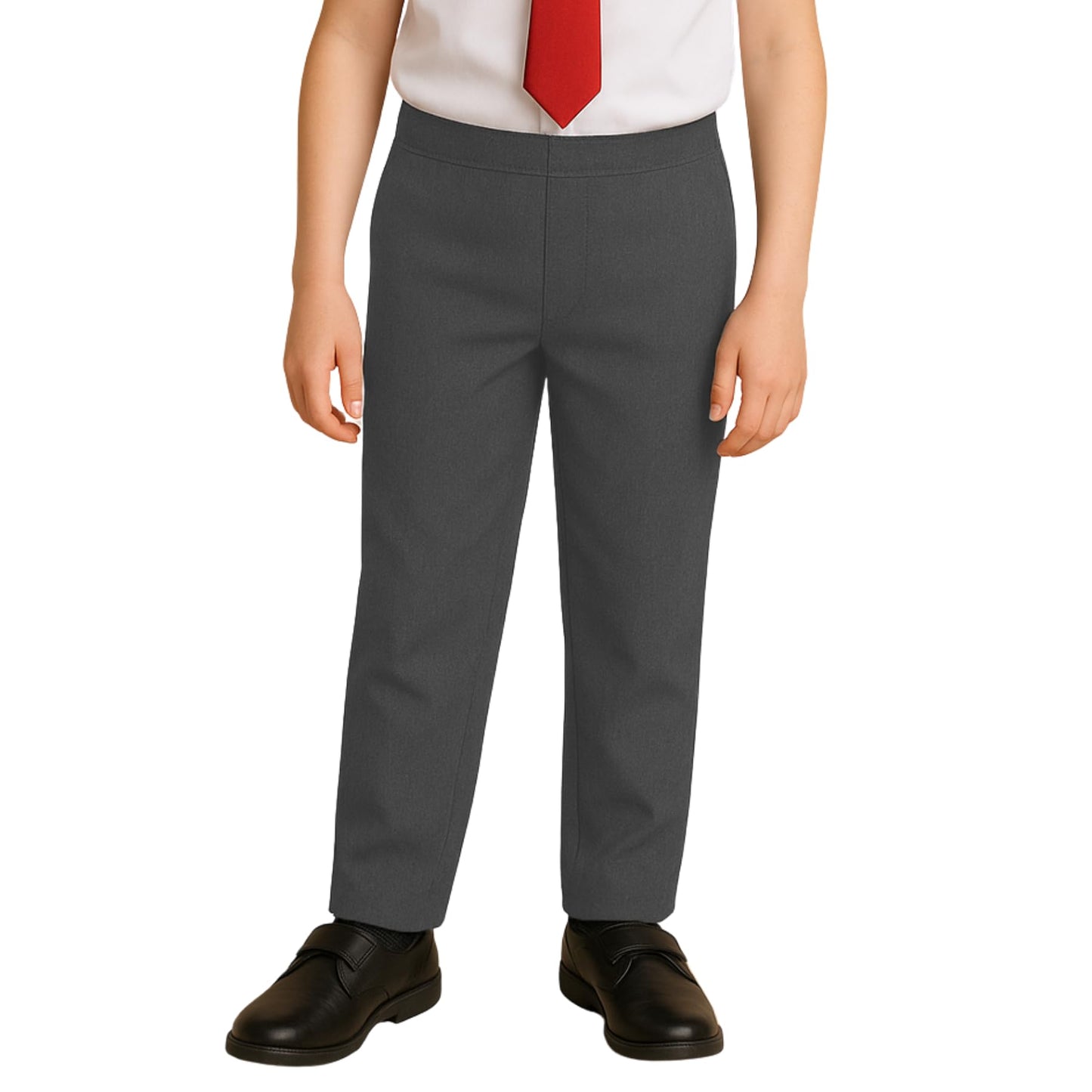 Half Elastic Pull Up Trouser