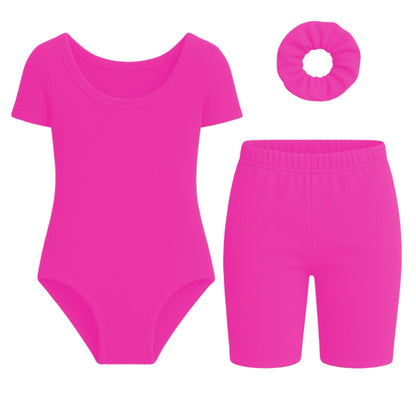 Short Sleeve Leotard Set