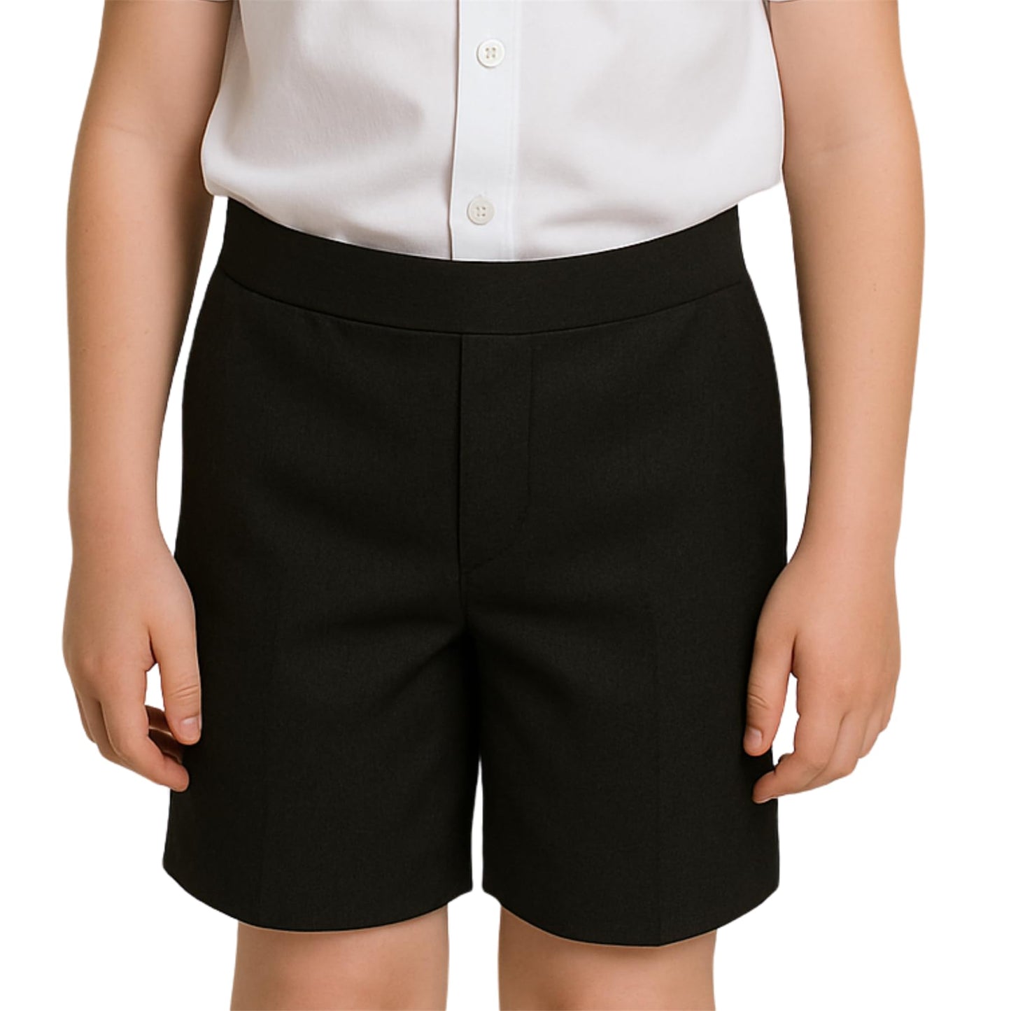 Boys Elastic Waist School Shorts