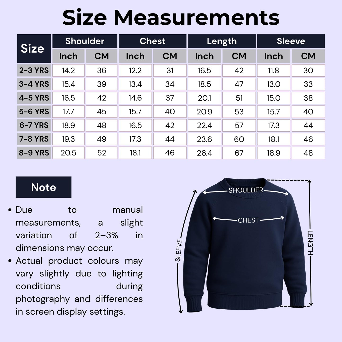 School Jumpers for Boys and Girls, Long Sleeve Fleece Jumper, Kids Unisex Crew Neck Plain Sweatshirt, School Uniform Girls and Boys, Ages 2-13