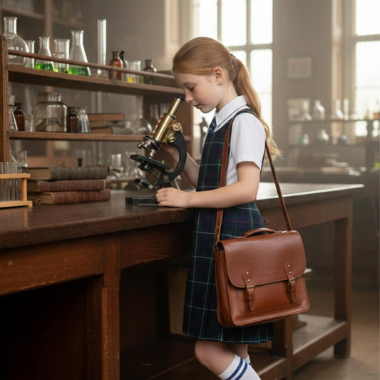 SchoolStitch® Girls School Uniform Sleeveless Pinafore Dress, Knife Pleats Wrap-Over Bib Tartan Dress, Summer School Dresses for Girls, Age 2-18 Years