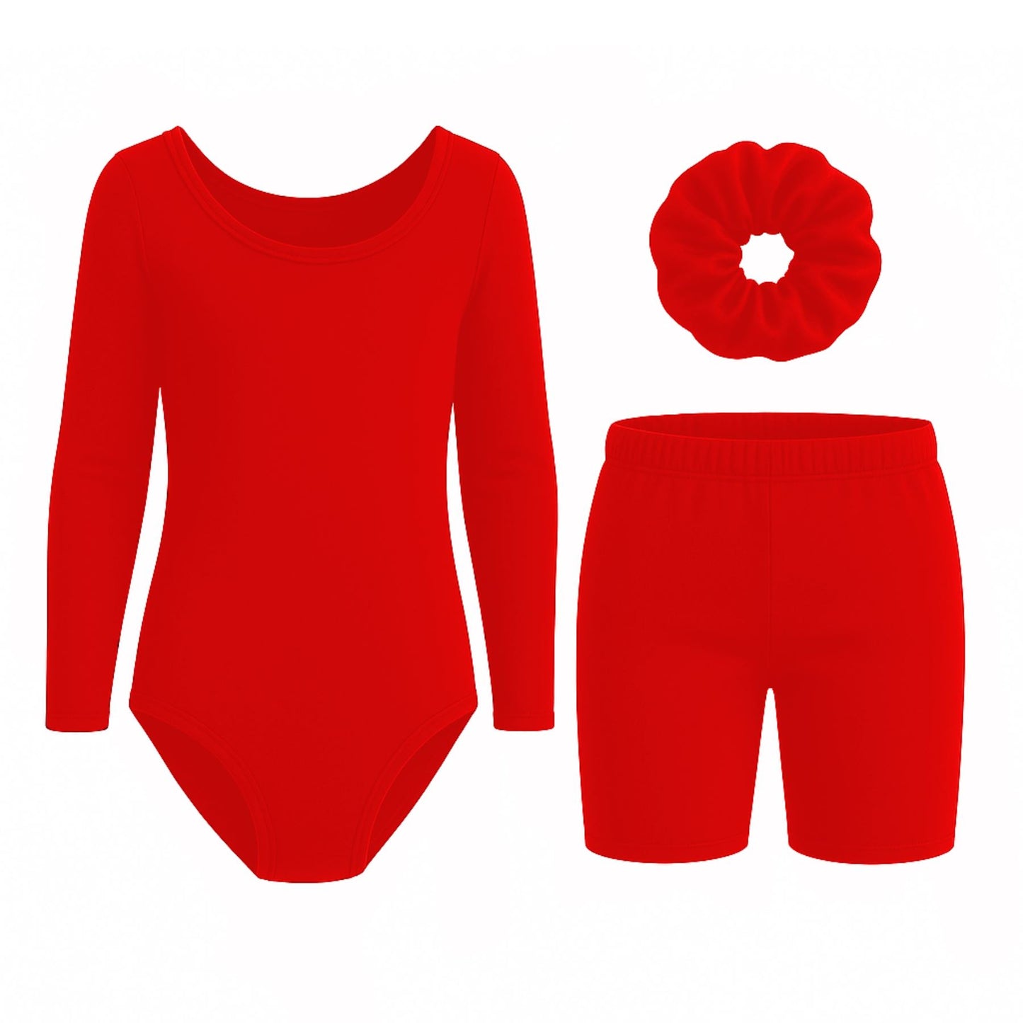 Long Sleeve Bodysuit and shorts Set