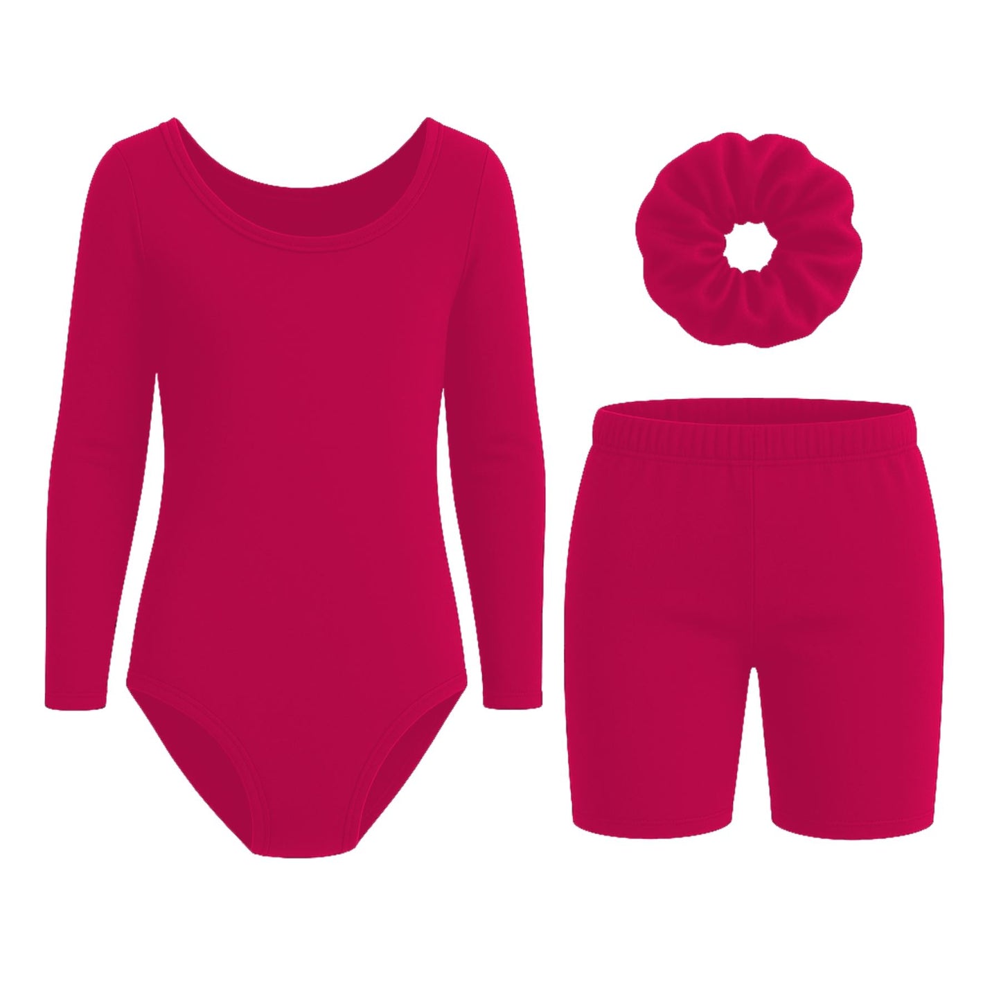 Long Sleeve Bodysuit and shorts Set