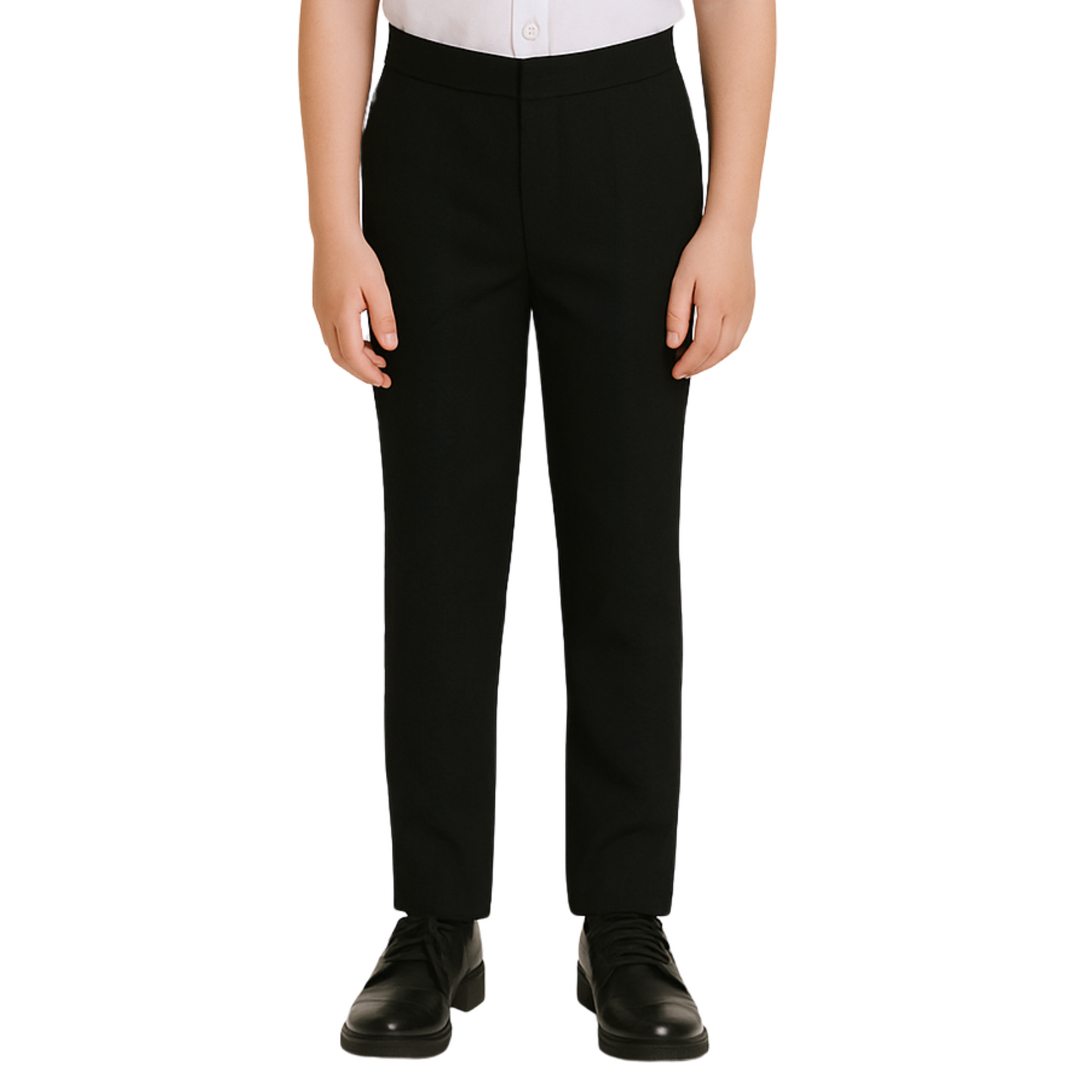 Half Elastic Pull Up Trouser