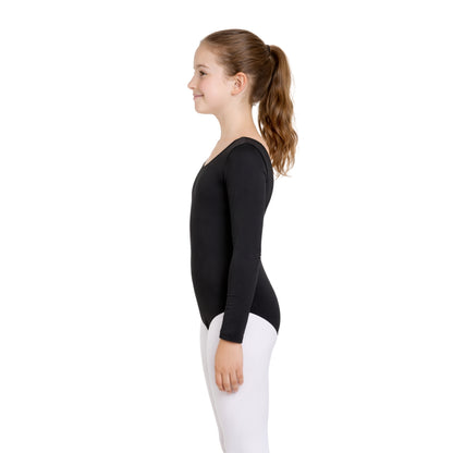 Girls Long Sleeve Bodysuit Plain