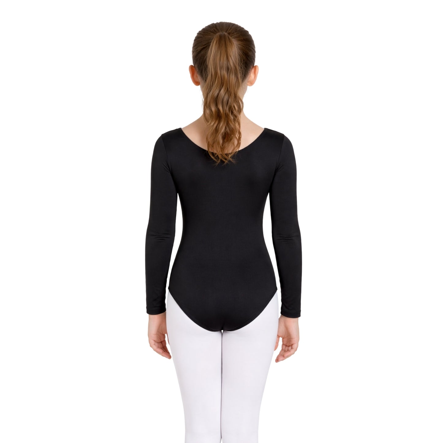Girls Long Sleeve Bodysuit Plain