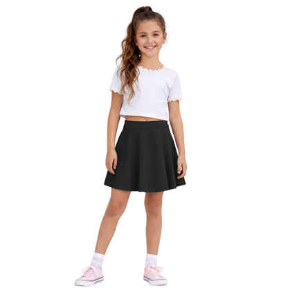 Girls High waist Skater Skirt
