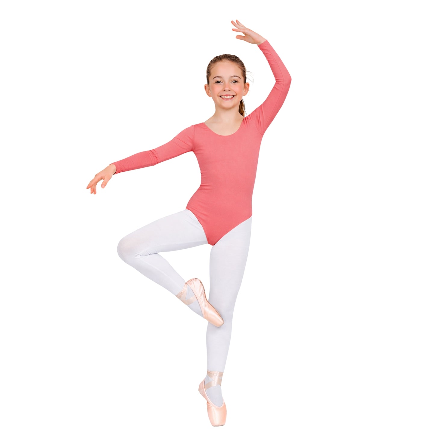 Girls Long Sleeve Bodysuit Plain