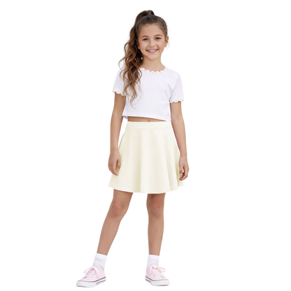 Girls High waist Skater Skirt