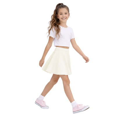 Girls High waist Skater Skirt
