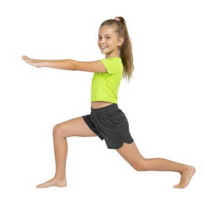 Girls Cape Sleeve Crop Top