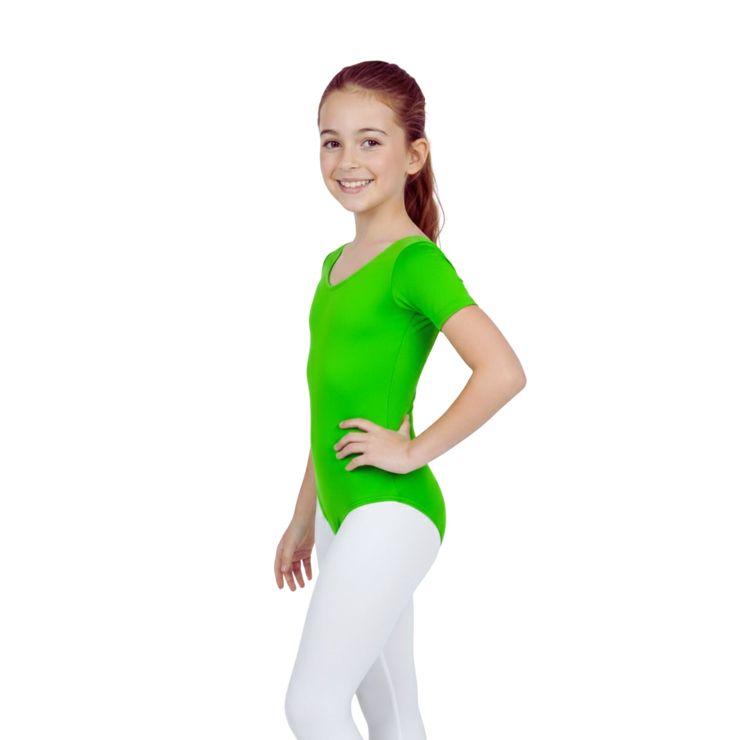 Girls Short Sleeve Bodysuit Plain