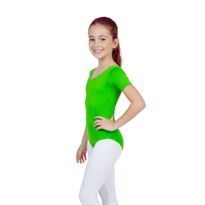 Girls Short Sleeve Bodysuit Plain