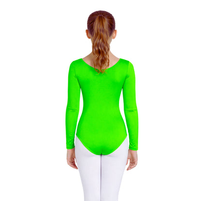 Girls Long Sleeve Bodysuit Plain