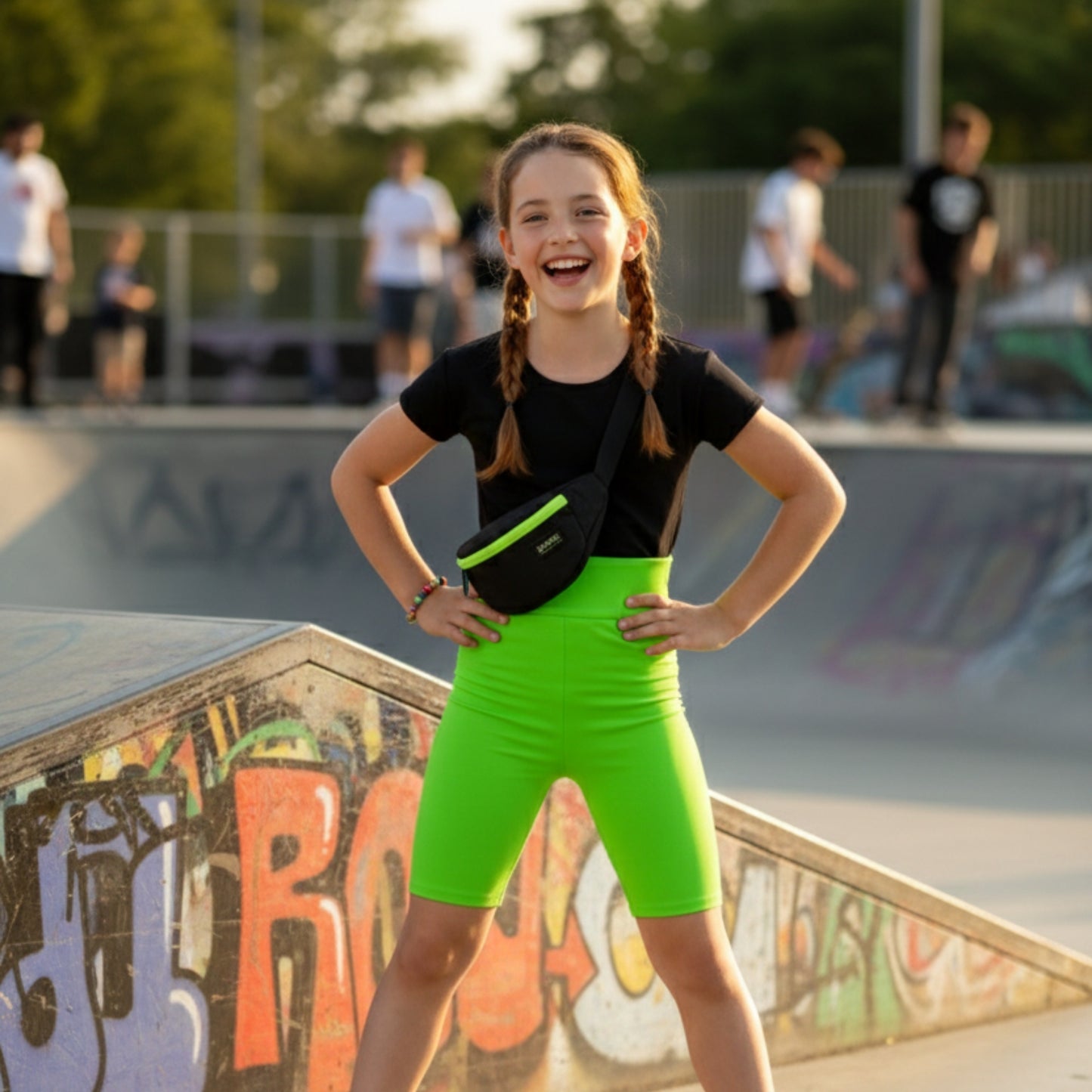 Kids High waist Cycling Shorts