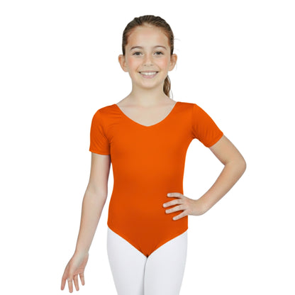 Girls Short Sleeve Bodysuit Plain