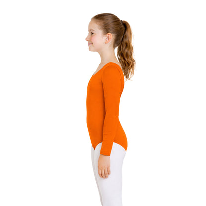 Girls Long Sleeve Bodysuit Plain
