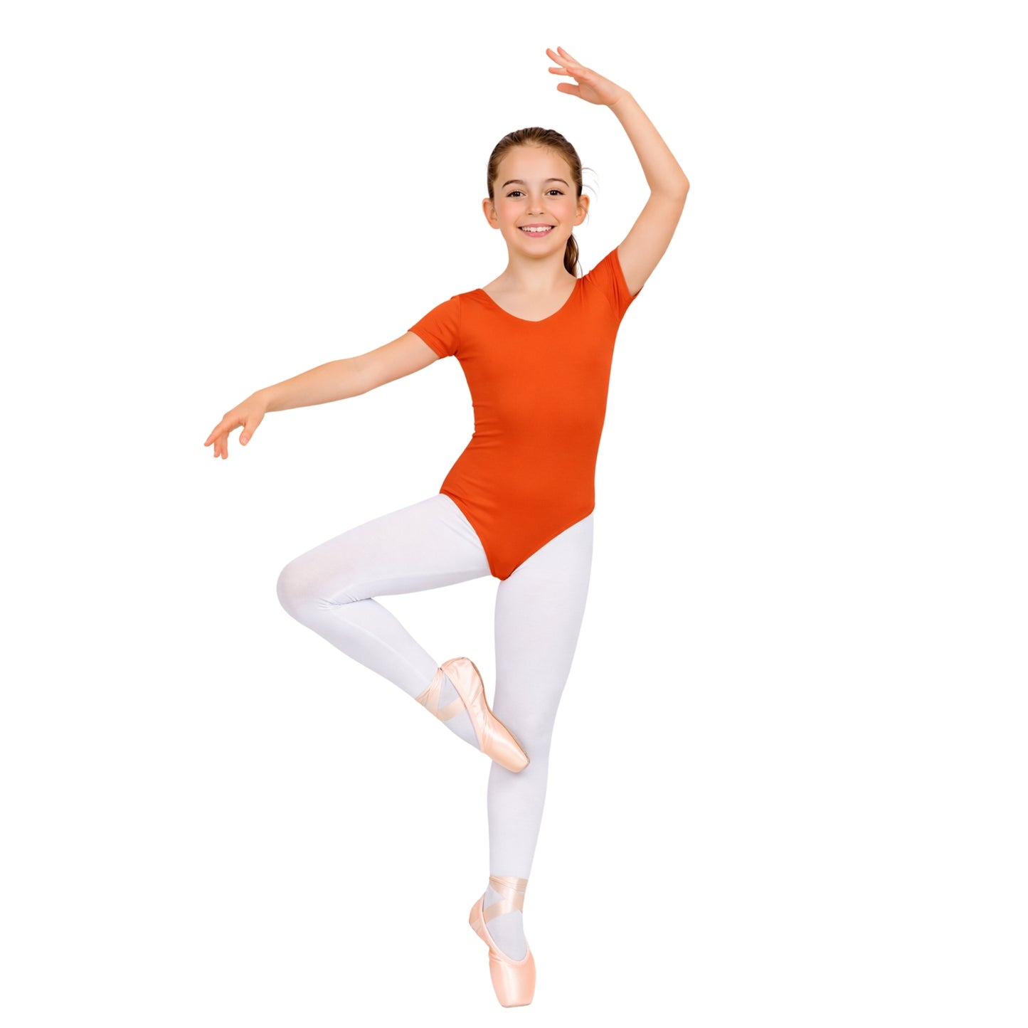 Girls Short Sleeve Bodysuit Plain