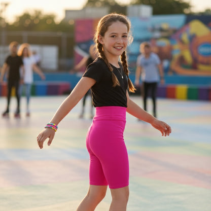 Kids High waist Cycling Shorts