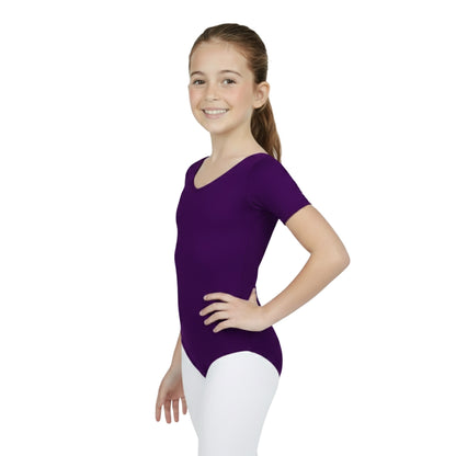 Girls Short Sleeve Bodysuit Plain