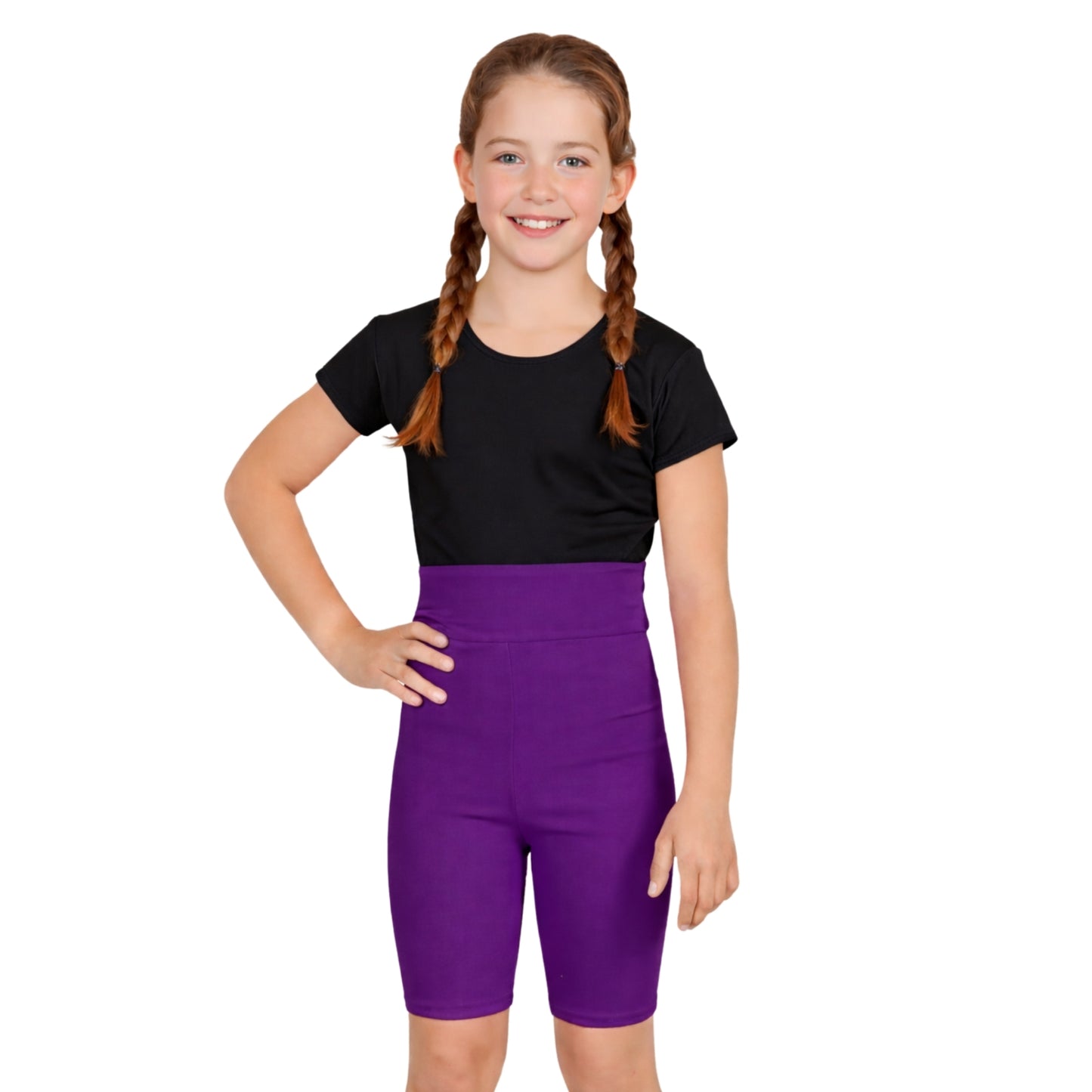 Kids High waist Cycling Shorts