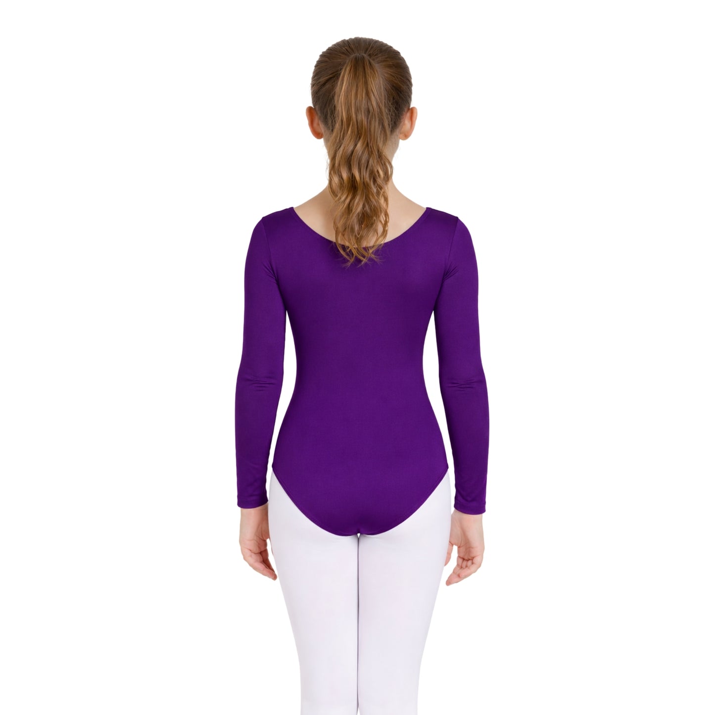 Girls Long Sleeve Bodysuit Plain