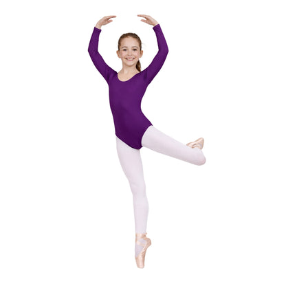 Girls Long Sleeve Bodysuit Plain