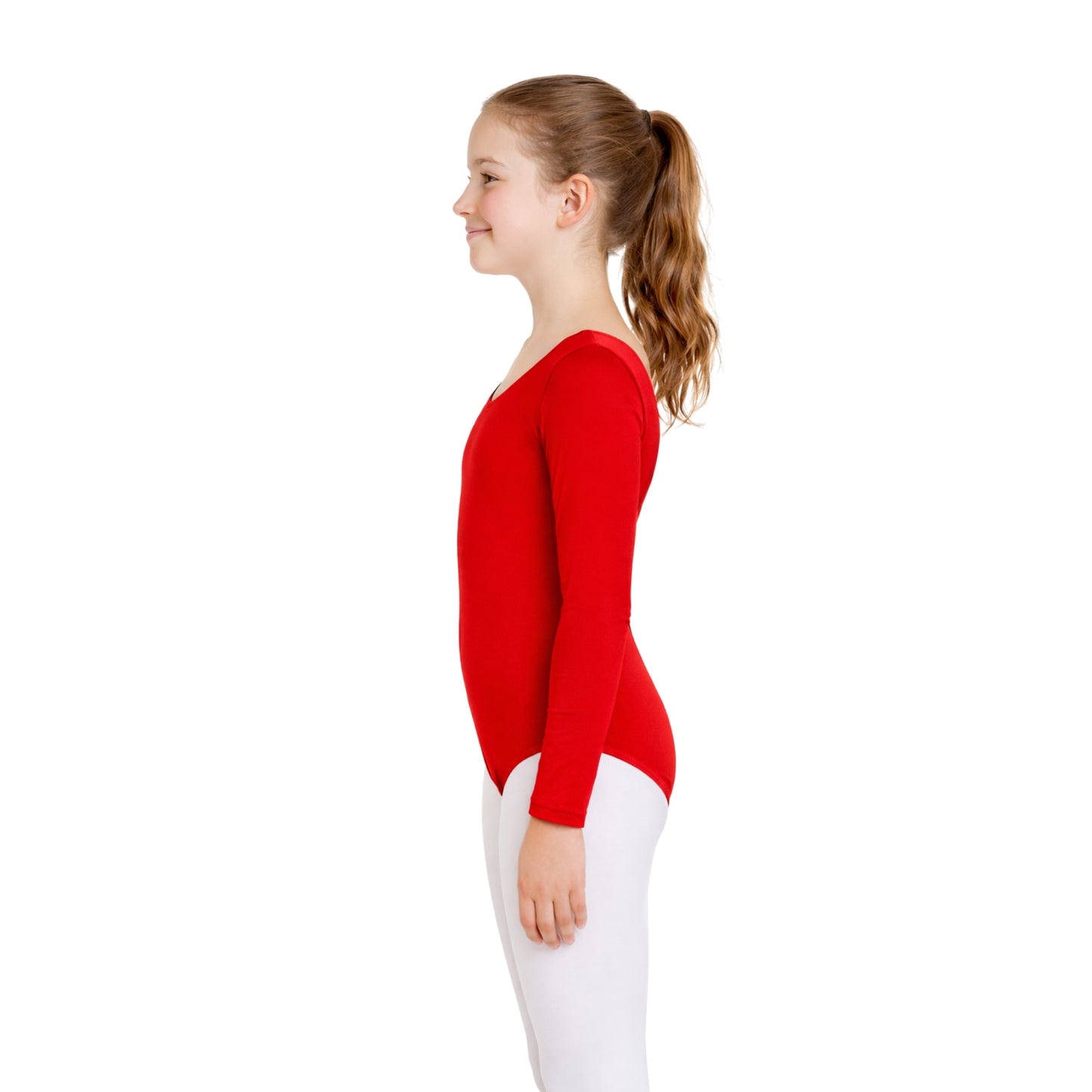 Girls Long Sleeve Bodysuit Plain