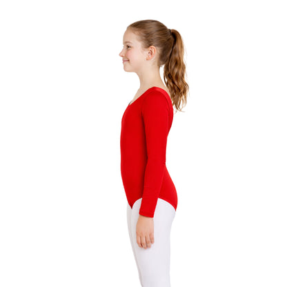 Girls Long Sleeve Bodysuit Plain