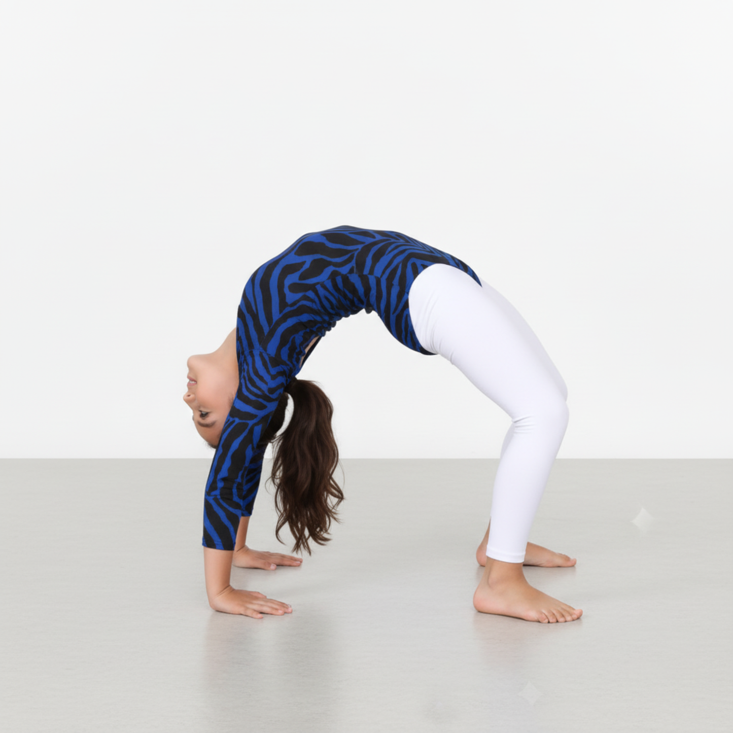 Girls Long Sleeve Bodysuit Zebra Print