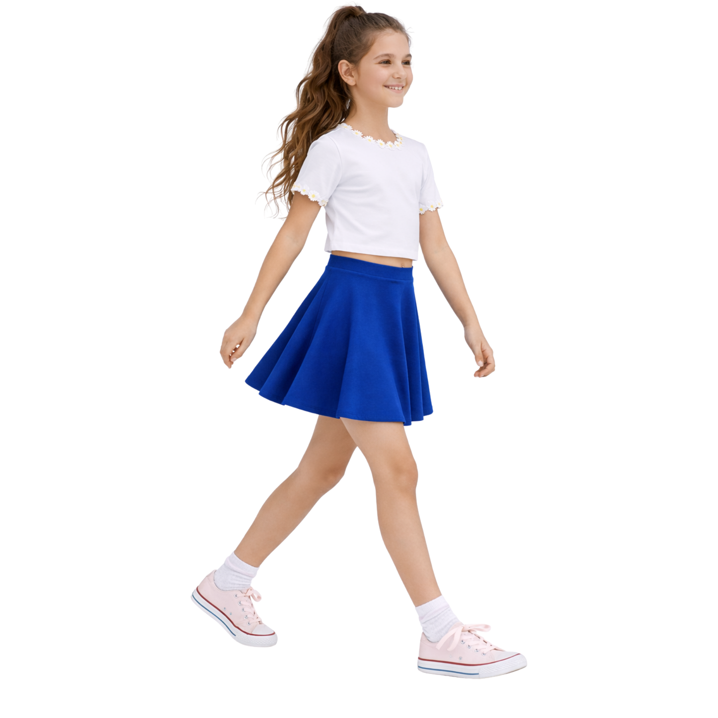 Girls High waist Skater Skirt