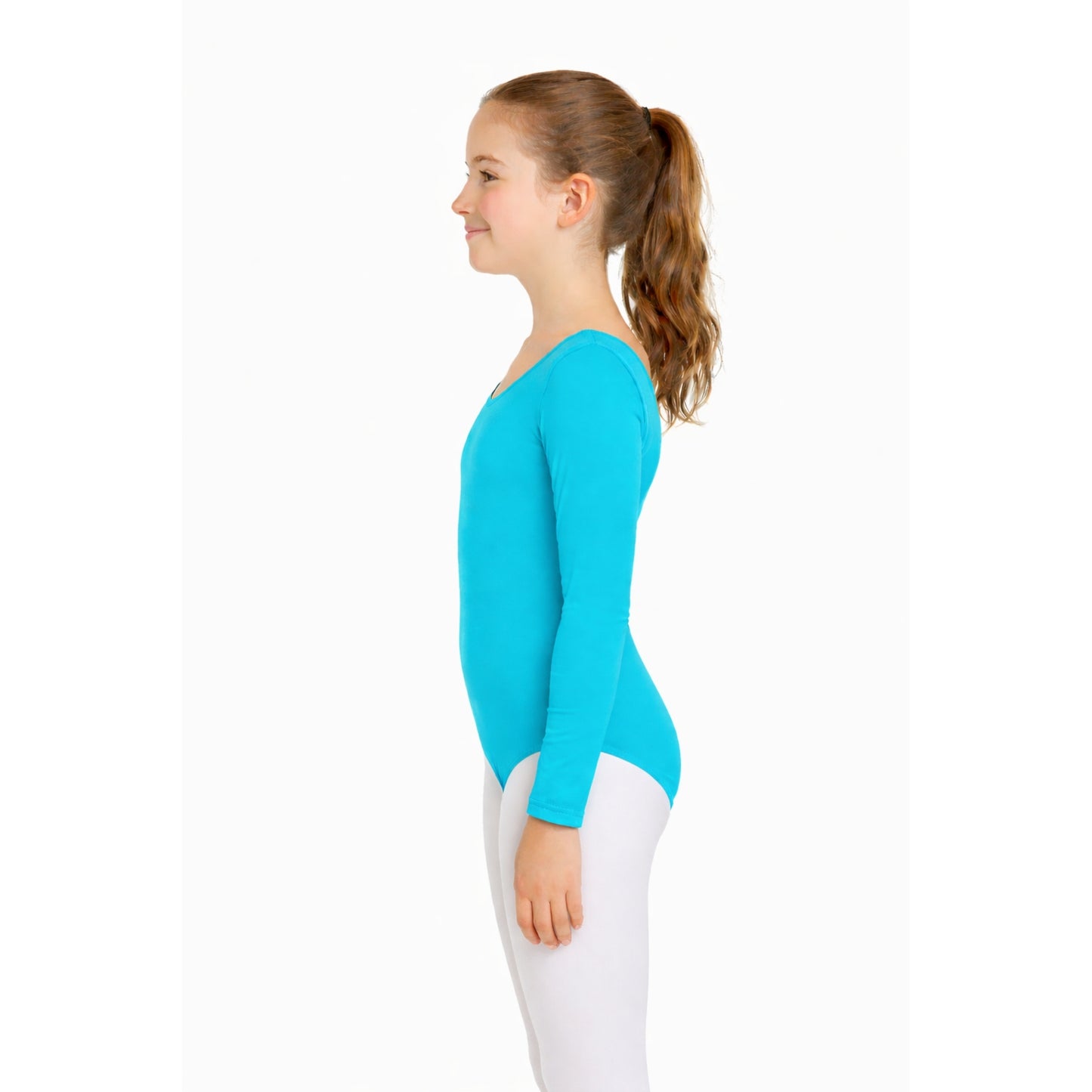 Girls Long Sleeve Bodysuit Plain