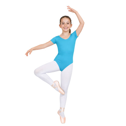 Girls Short Sleeve Bodysuit Plain