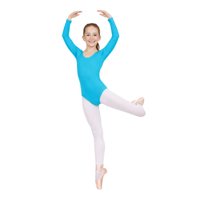 Girls Long Sleeve Bodysuit Plain