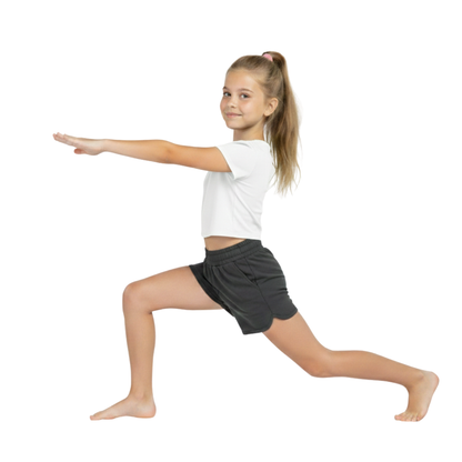 Girls Cape Sleeve Crop Top