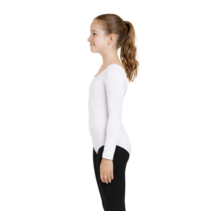 Girls Long Sleeve Bodysuit Plain
