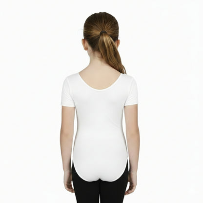 Girls Short Sleeve Bodysuit Plain