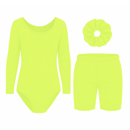 Long Sleeve Bodysuit and shorts Set